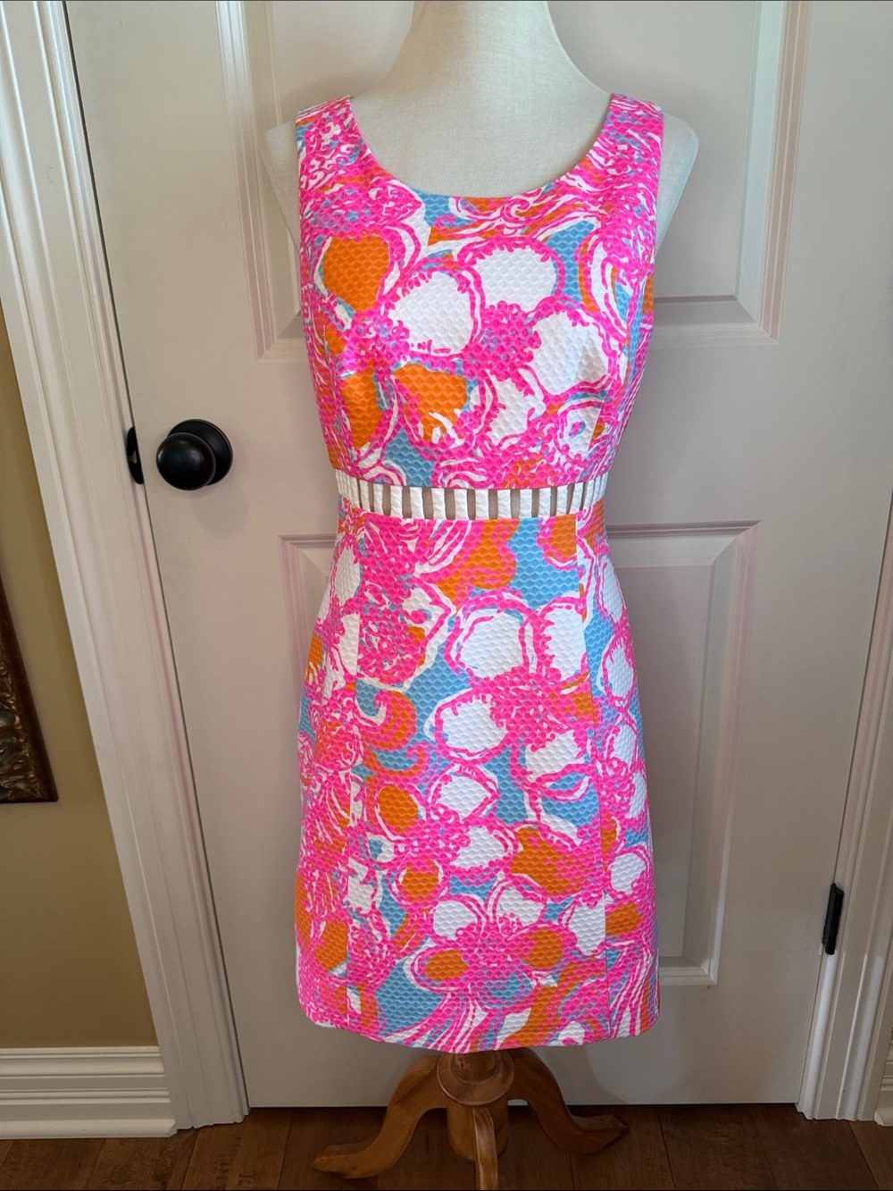 Lilly Pulitzer Iggy Shift Shorley Blue Feeling Tanked Mini Dress
